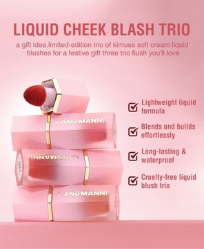 Питательные румяна для лица Liquid Cheek Blush Ge
