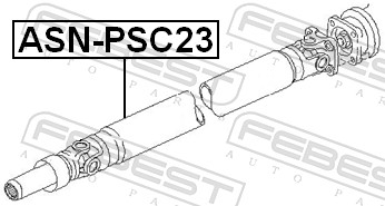 ASN-PSC23 FEBEST HŘÍDEL HNACÍ NISSAN SERENA C23