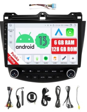 Rádio 2DIN Navigace Android Honda Accord 7 VII 6/128 Gb Dsp Carplay Lte