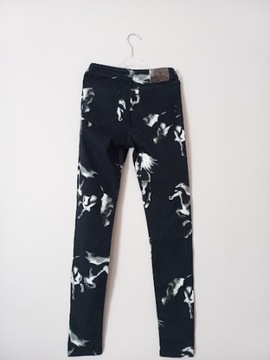 Desigual exotic jeans spodnie z nadrukiem 34/XS