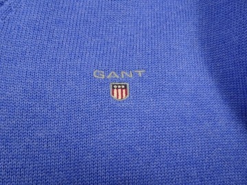 Gant Sweter Bluza Bawełna V-Neck M