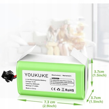 BATERIA 2600MAH 14.4V DO EUFY ROBOVAC 11 12 15C ECOVACS DEEBOT AKUMULATOR