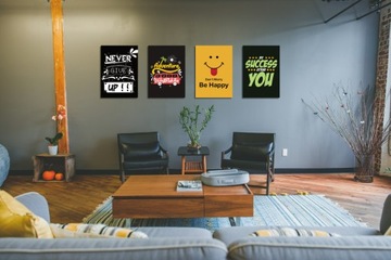 Мотивационные Плакаты, 4 шт. - 300 размеров. А4 + рамки