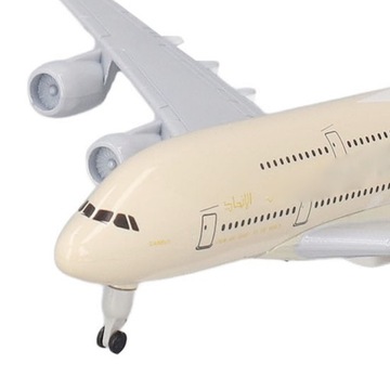 Имитация модели пассажирского самолета из металлического сплава, литая модель самолета, украшение