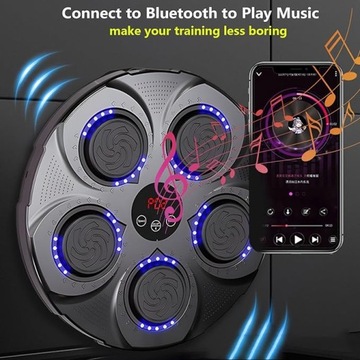 ТРЕНИРОВОЧНЫЙ БОКСЕРСКИЙ ЩИТ МУЗЫКАЛЬНЫЙ БОКСЕРСКИЙ МАШИНА BLUETOOTH + ПЕРЧАТКИ