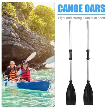 ВЕСЛО ДЛЯ КАЯКА ИЗ 2 ПРЕДСТАВЛЕНИЙ ИЗ АЛЮМИНИЕВОГО СПЛАВА 126 СМ, ЧЕРНОЕ