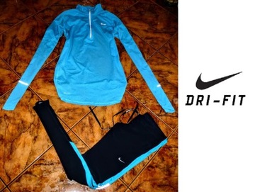 NIKE DRI FIT komplet dres ORYGINAŁ legginsy i bluza r M 38 NOWOŚĆ