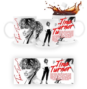 ceramiczny KUBEK z nadrukiem muzycznym solo tina turner emy winehouse WZORY