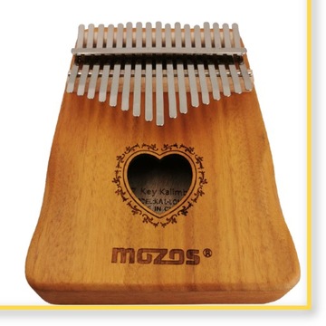 НАБОР ДЕРЕВЯННОГО АФРИКАНСКОГО ИНСТРУМЕНТА КАЛИМБА ПИАНО С УЗОРОМ СЕРДЦА