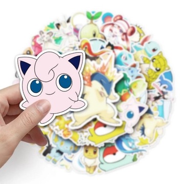Наклейки POKEMON Pikachu, 100 шт., новые, большие, ДЛЯ НАСТЕННОГО НОУТБУКА, ПЛАНШЕТА и т. д.