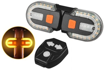 ЗАДНЯЯ ПЕРЕДНЯЯ ВЕЛОСИПЕДНАЯ ЛАМПА СИГНАЛ ПОВОРОТА ВЕЛОСИПЕДА ДЛЯ ВЕЛОСИПЕДА USB-ПУЛЬТ ДУ