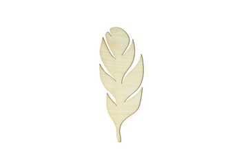 Pióro DREWNIANE dekor 12 cm ozdoba piórko