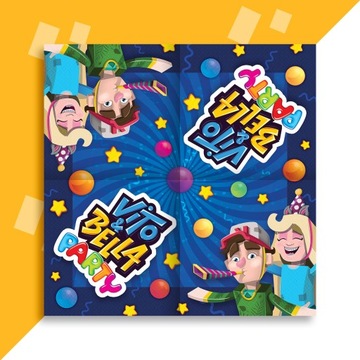 SERWETKI PAPIEROWE (16 sztuk) - VITO i BELLA PARTY