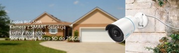 IP-камера Reolink RLC-510A Интеллектуальное обнаружение, 5MP WHITE PLUS CARD 64GB