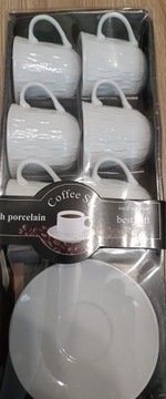 ZESTAW DO KAWY PO TURECKU FILIŻANKI I SPODKI 6 SZT.