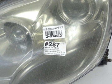 MERCEDES S TŘÍDA W220 SVĚTLO LEVÝ PŘEDNÍ BIXENON EU