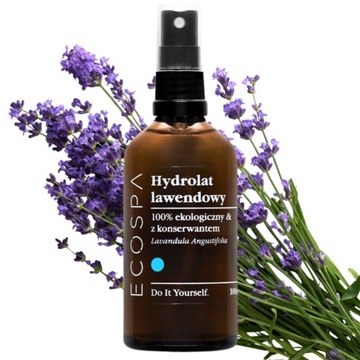 NATURALNY HYDROLAT LAWENDOWY GOJĄCY WODA LAWENDOWA 100 ML ECOSPA