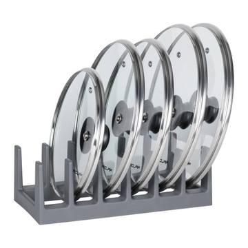 ПОДСТАВКА ДЛЯ КРЫШКИ ПЛАСТИНЫ КУХОННЫЙ ОРГАНАЙЗЕР ДЛЯ ЯЩИКОВ ШКАФА серый