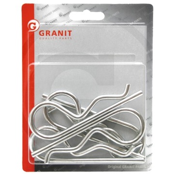 Набор оцинкованных пружинных шплинтов 4мм, 16-20мм.