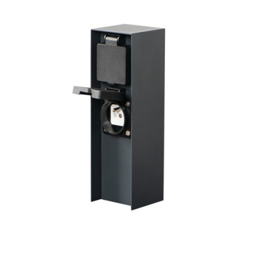 Садовый столб с розетками 2x 230В антрацит IP44 DASTO 2SOC FR B Kanlux