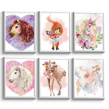 Комплект из 3 картин А4 21х30 ПОСТЕРЫ триптих МАЛЬЧИК