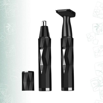 Мужская бритва для бороды + триммер, портативная бритва для носа