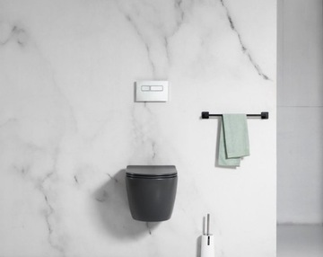 VELDMAN MISA WC VITO RIMLESS SZARY MAT DESKA SLIM