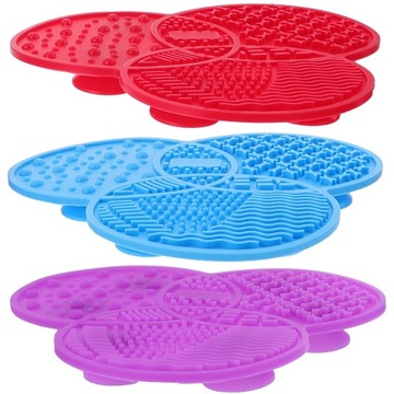 Makeup Cleaning Mat Brush Pad Washer 3 Pcs
