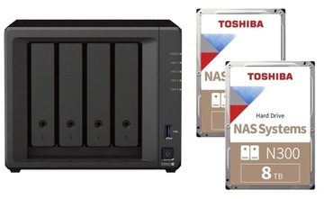 Serwer Synology DS923+ 8GB ECC + 2x 8TB Toshiba