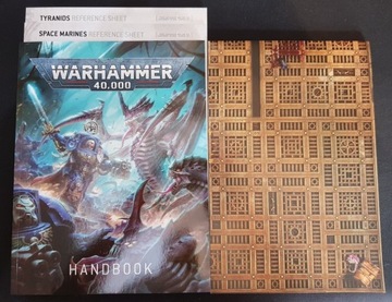 Warhammer 40k 10th Edition Handbook plus mata do gry