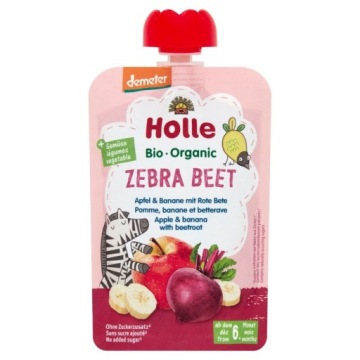 Holle Біо Органічний Demeter Зебра Beet пюре яблуко, банан,