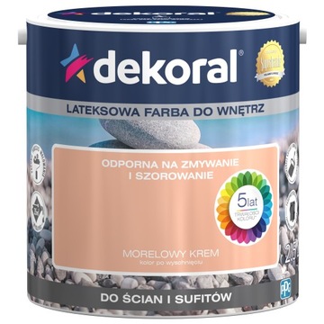 Farba do wnętrz DEKORAL 2,5L MORELOWY KREM