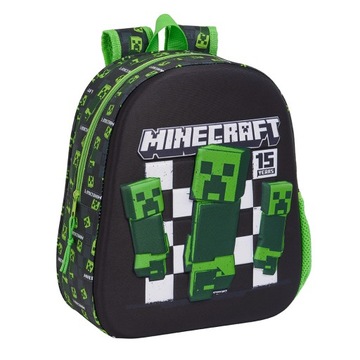 MINECRAFT CREEPER plecak 3D WYPUKŁY 33cm+