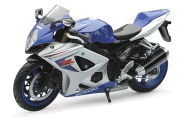 Suzuki GSX-R1000, Motocykl NewRay z 2008 Model Srebrno Niebieskie 1:12