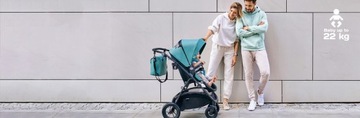 Wózek dziecięcy 2w1 Optimo ADAPTERY TORBA SASZETKA