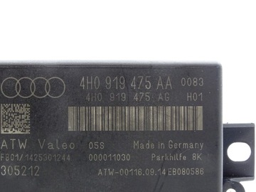 MODUL ŘÍZENÍ ČIDEL PARKOVÁNÍ PDC AUDI A6 C7 A7 4G A8 D4 4H0919475AA