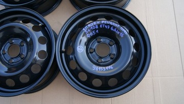 4× DISK OCELOVÝ CITROEN OE 6.5" X 16" 5X108