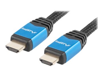 Кабель HDMI 2.0 Lanberg CA-HDMI-20CU-0010-BL 1м