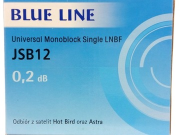 Konwerter BlueLine Monoblock Single 1 wyjście 2 satelity 0,2dB JSB12 NOWOŚĆ