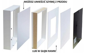 Черная рамка 3D BOX глубиной 30х30 см для фотографий ART