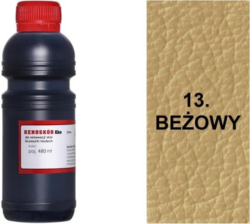 BEŻOWY 13 FARBA RENOSKÓR 480 ml DO REKONSTRUKCJI LICA SKÓRY GŁADKIEJ G12-85