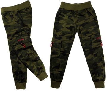bojówki MORO spodnie dresowe 859 MILITARY 134 khak