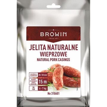 JELITA WIEPRZOWE NATURALNE 30mm 15 METRÓW BIOWIN