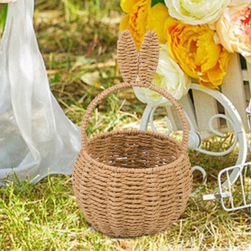 Пасхальная корзина для конфет для хранения подарков Пасхальное украшение в милом стиле E