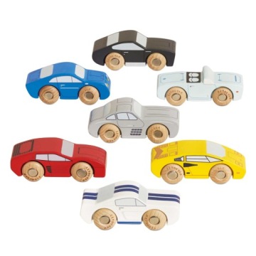 Дерев'яні машинки спортивні набір, іграшка для дітей, авто Le Toy Van