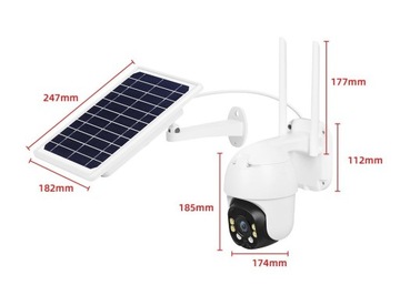 НАРУЖНАЯ ВРАЩАЮЩАЯСЯ СОЛНЕЧНАЯ КАМЕРА SOLARCAM WIFI