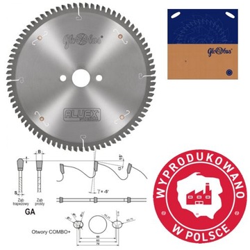 Piła tarczowa HM do aluminium 600x30x4,4 160z GA-5