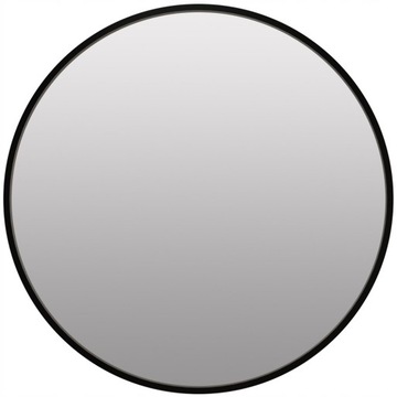 LUSTRO ŁAZIENKOWE OKRĄGŁE ŚCIENNE SYPIALNIA SALON LOFT DECO CZARNE XXL 80cm