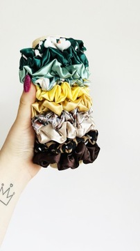 Атласная резинка для волос MINI Резинка для волос Шоколад