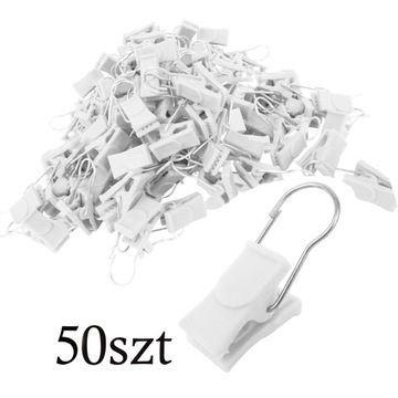 ŻABKI ŻABKA PLASTIKOWA Z ZAWIESZKĄ KARNISZ 50 SZTUK BIAŁY